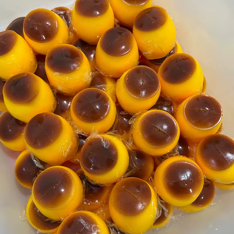 Crunchy Squishy Caramel Pudding Stress Ball Homemade Soft Pudding Squeeze Fidget Toy ASMR Sensory Anti-Stress Festival Gift