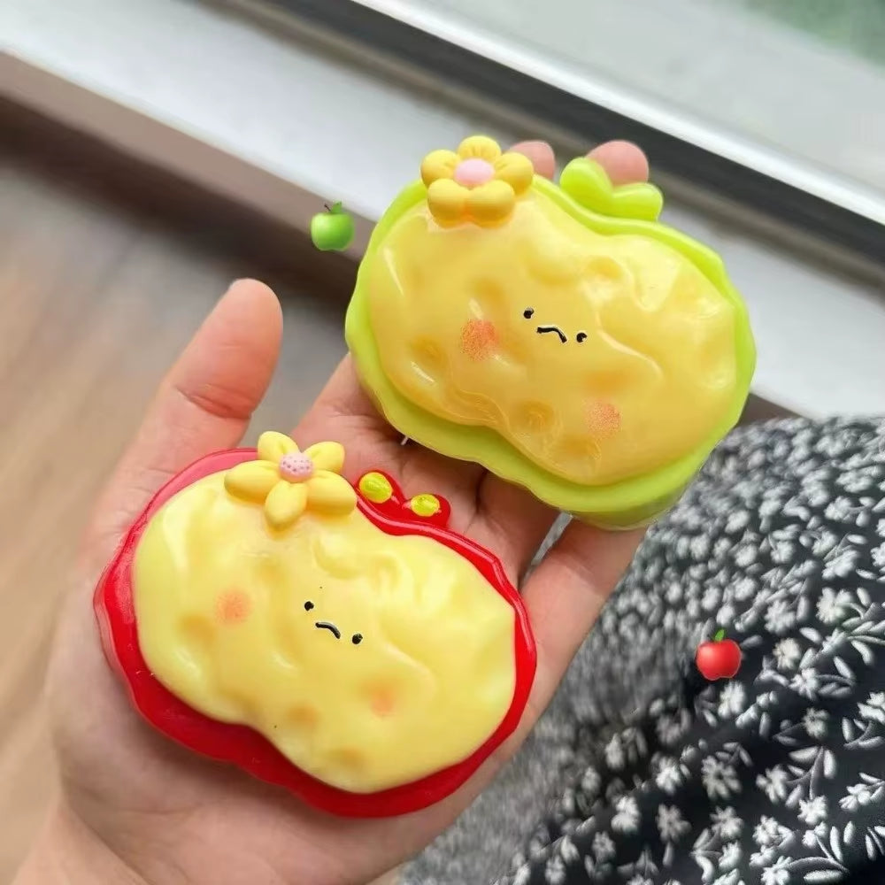 Pink Strawberry Squeeze Toys - Soft Sensory Fidget & Stress Relief Ice Cream Fun