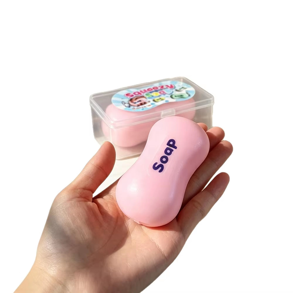 1Pc Simulated Fragile Soap Soft Squeeze for Relieving Daily Tension Stress Relief Slow Rebound Fidget Toy Office Decoration Gift