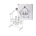 1PC Lovers Swing Kinetic Art Balance Manual Swing Physical Mechanics Decompression Home Office Desktop Decoration Gift for Child