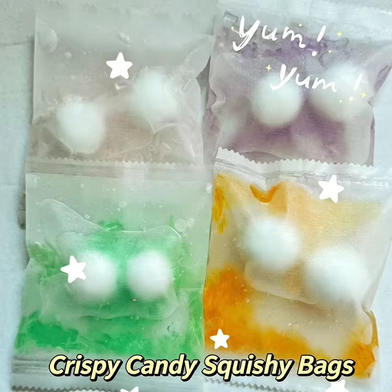 Sensory Stress Relief Fidget Handmade Fruit Crunchy Soft Squishy Ball Anxiety Depression Calming Squeeze Gift Kids Adults Cute