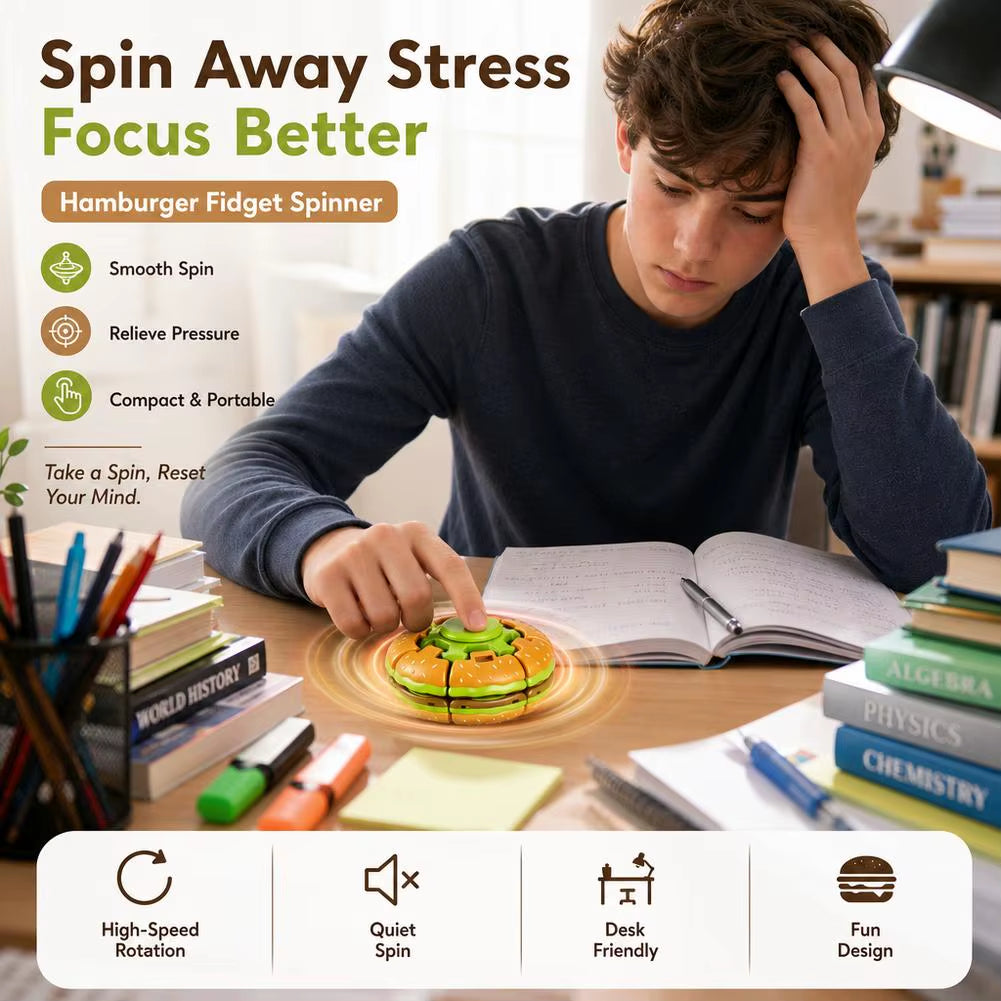 Ultimate Stress Relief Fidget Spinner Toy - Quiet, Calm, and Focus Boosting for Anxiety, Autism, and ADHD