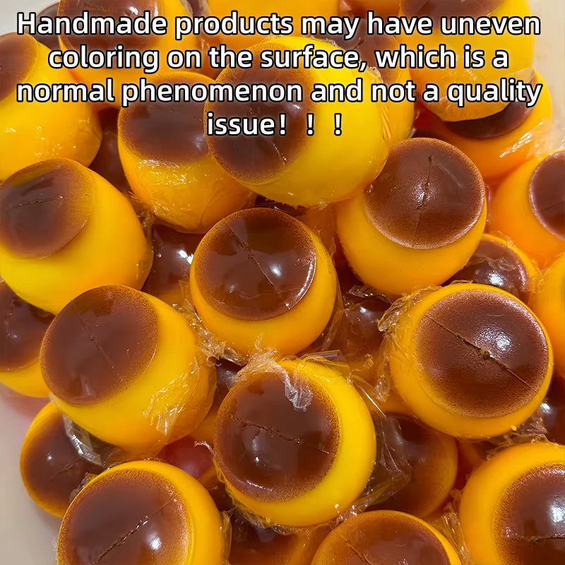 Crunchy Squishy Caramel Pudding Stress Ball Homemade Soft Pudding Squeeze Fidget Toy ASMR Sensory Anti-Stress Festival Gift