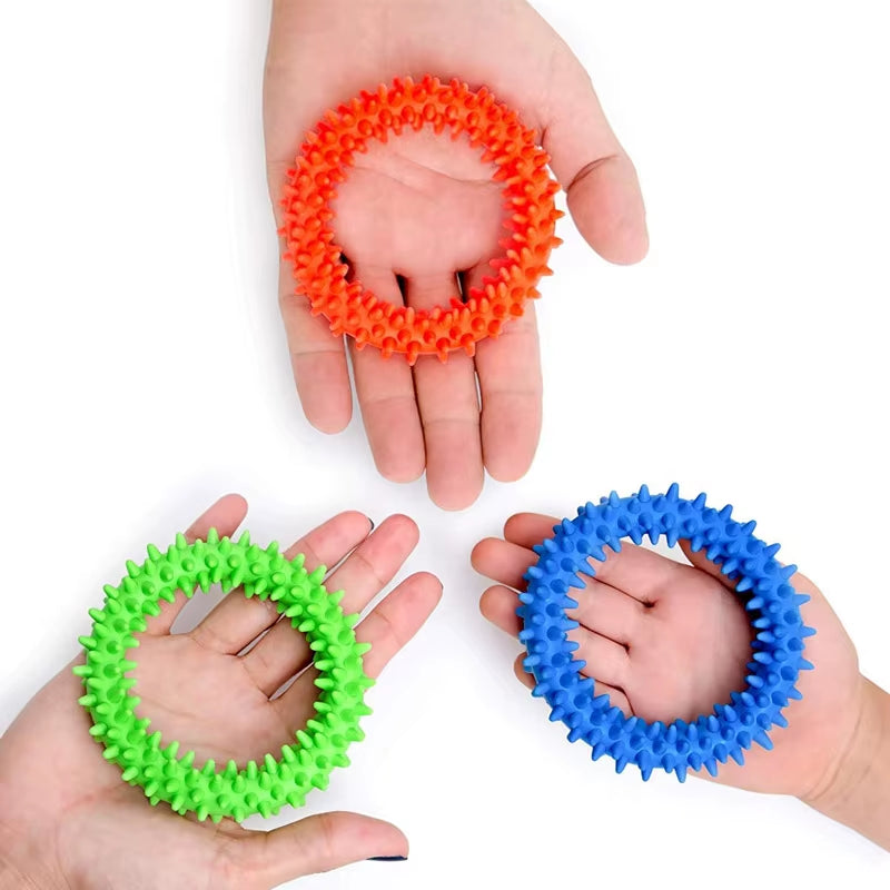 Spiky Sensory Bracelet Flexible Antistress Ring Fidget Toys for Anxiety ADHD Autism Occupational Therapy Juguetes Para El Estrés