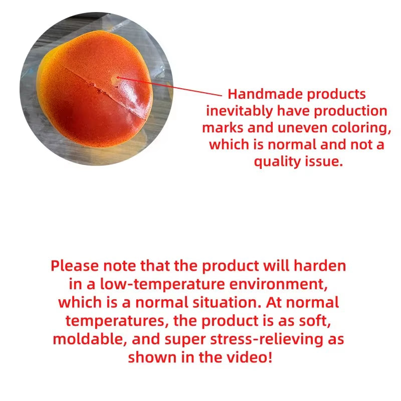 Crunchy Squishy Caramel Pudding Stress Ball Homemade Soft Pudding Squeeze Fidget Toy ASMR Sensory Anti-Stress Festival Gift