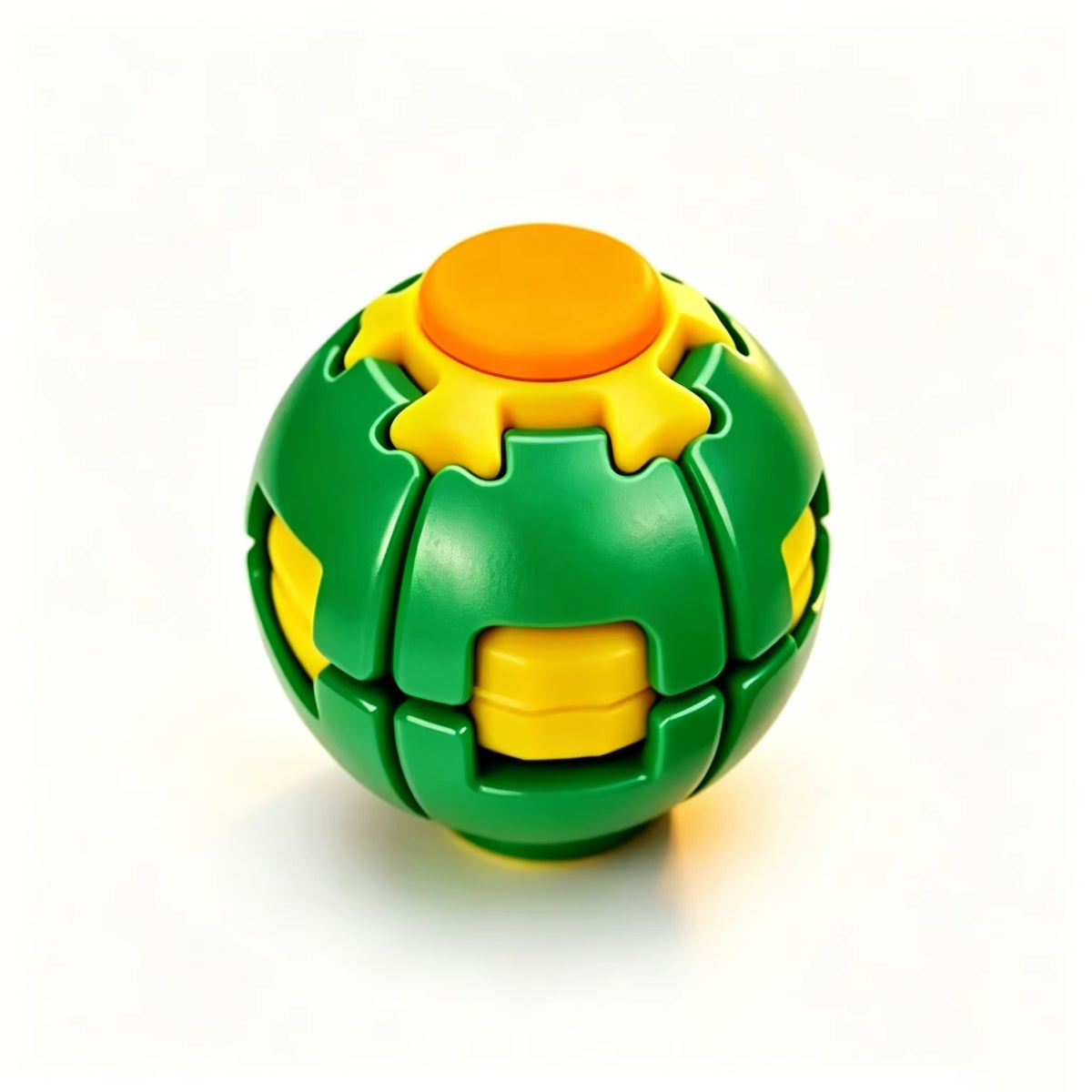 Transforming Stress Relief Fidget Gyro - Spin and Press Sensory Finger Toy for Anxiety Relief