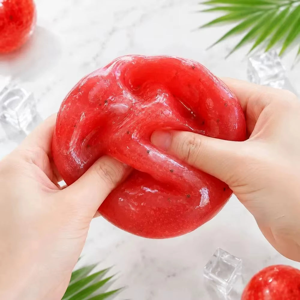 Delightful Handmade Kiwi Slush Squishy Toy - Soft Slow Rebound Stress Reliever & Realistic Fruit Gift for Adults