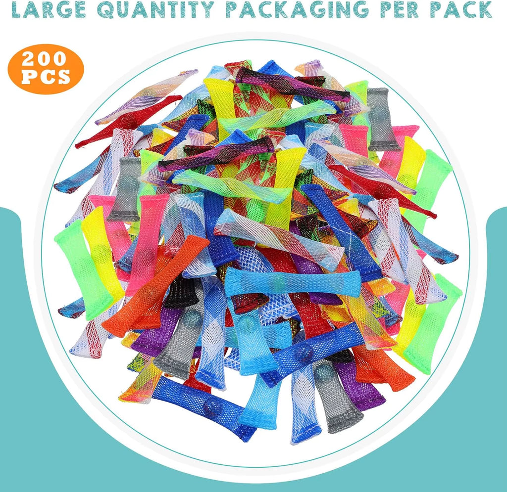 20-200PCS Finger Fidgets Marble Mesh Fidgets Toys Sensory Stress Relieve Toy Silent Quiet Fidget Blocks for Adults School Class