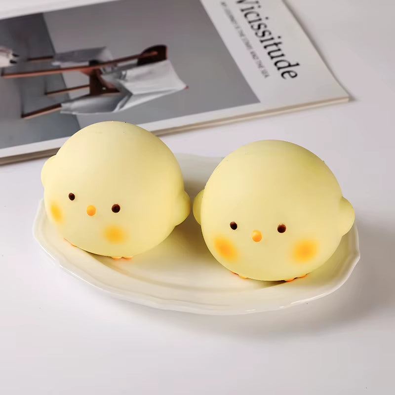 Super Cute Squishy Chick Stress Relief Toy - Slow Rebound Kawaii Mochi Gift for Students