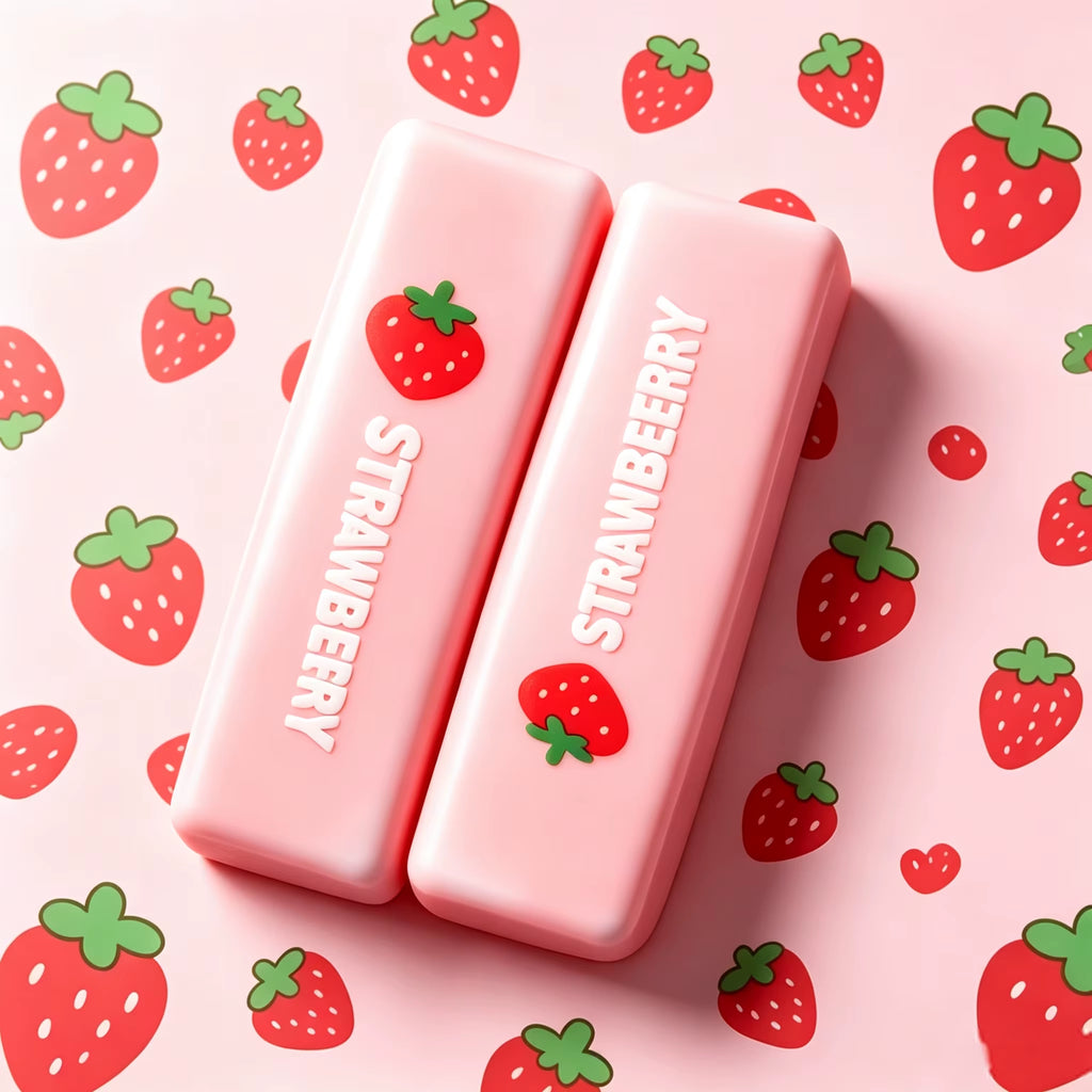 Fragrant Strawberry Cream Stick Squishy Toy Slow Rising PU Pop Fidget Toy Kids Gift Classroom Reward Holiday Office Decor.
