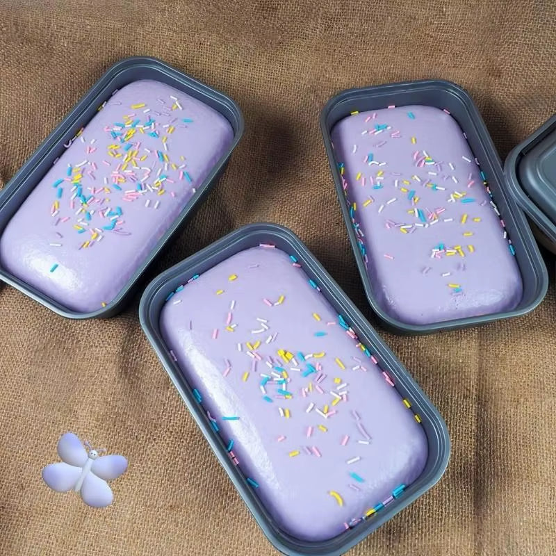 Box Cake Squishy Toy Slow Rising Soft Squeeze Fidget Toy Stress Relief for Office Desk Decoration Gifts