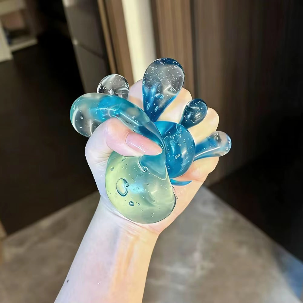 Ice Cube Fidget Toy Soft Squishy Sensory Stress Relief Gadget for Adults and Kids Portable Desk Toy for Focus and Anxiety