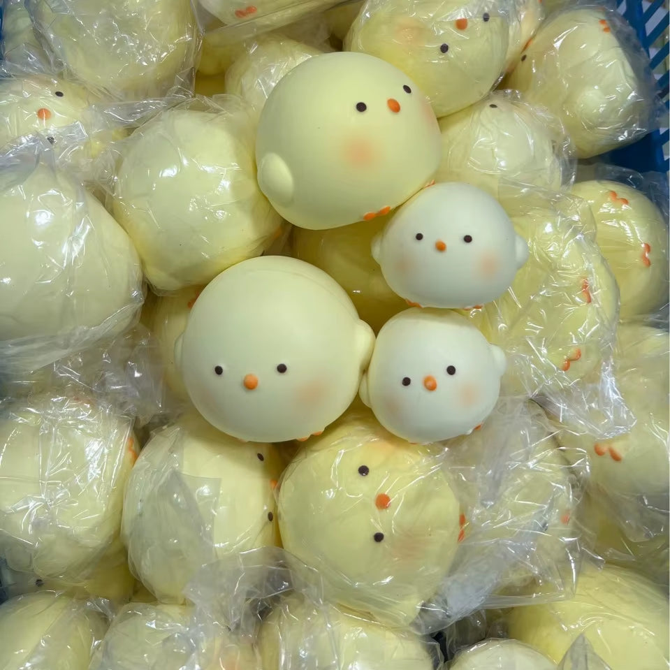 Super Cute Squishy Chick Stress Relief Toy - Slow Rebound Kawaii Mochi Gift for Students