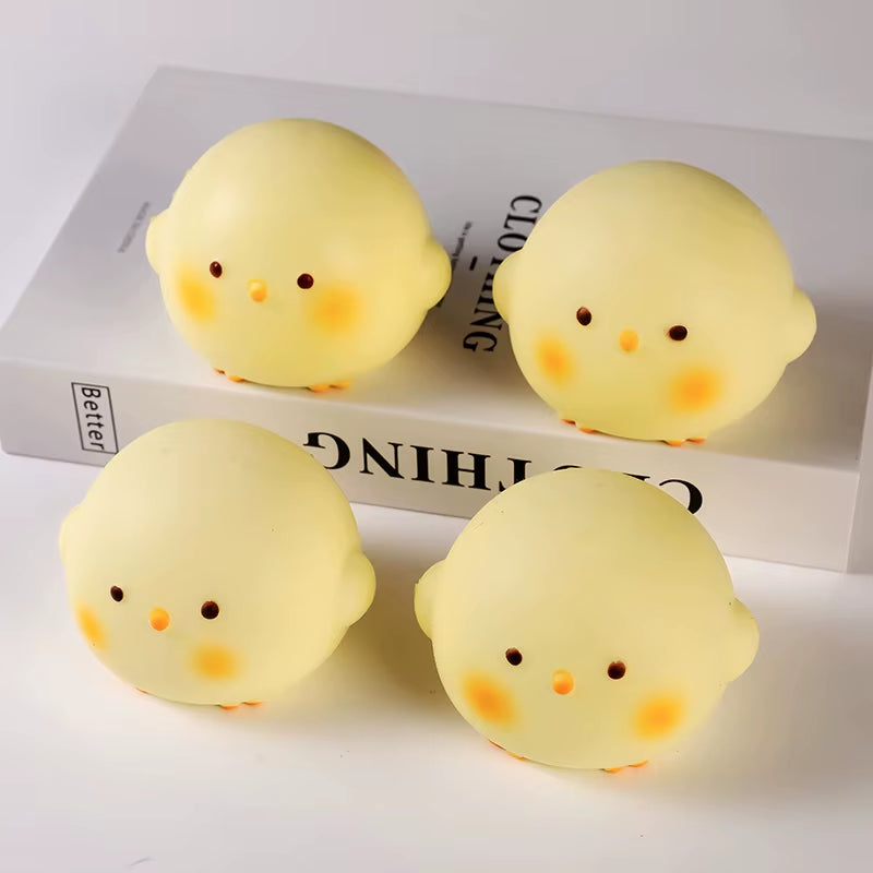 Super Cute Squishy Chick Stress Relief Toy - Slow Rebound Kawaii Mochi Gift for Students