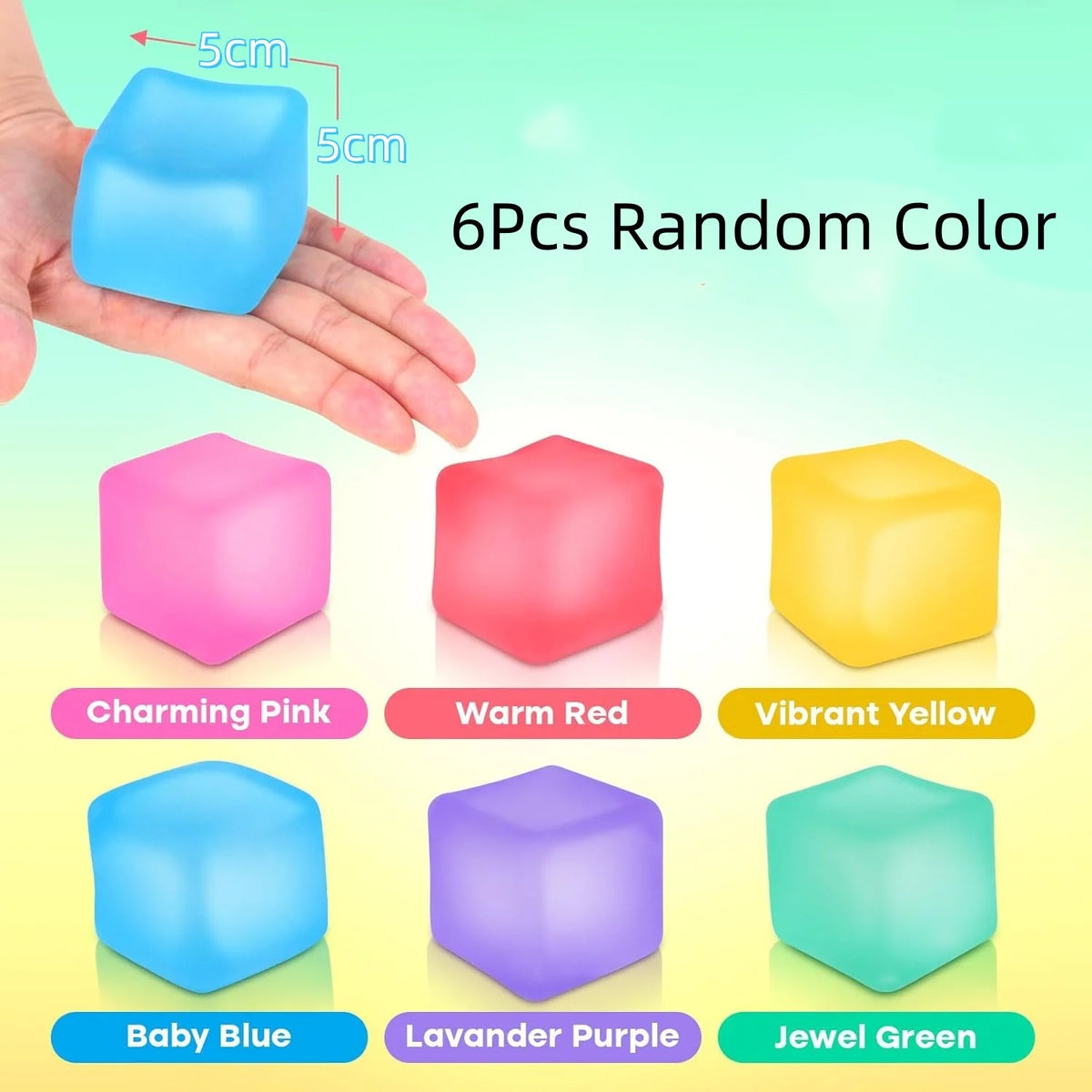 Ultimate Stress Relief Cube: High-Density Gel-Filled Fidget Toy for Kids & Adults - Perfect for Classroom & Calming Sensory Play!