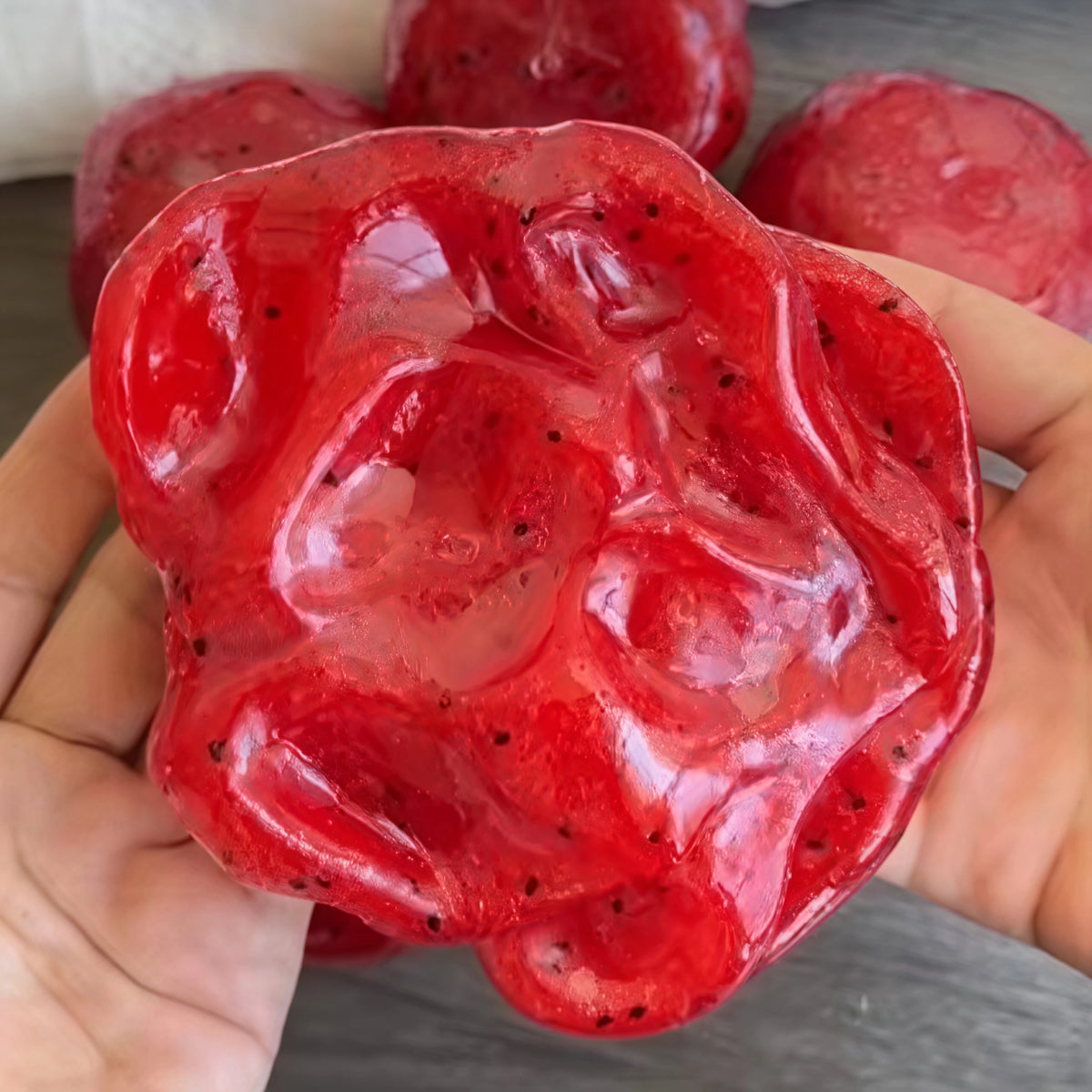 Realistic Handmade Watermelon Slushy Squishy Toy - Soft Slow Rebound Stress Relief for Adults - Perfect Gift!