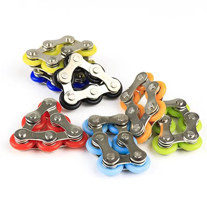 Flippy Bike Roller Chain Fidget Toys anti Anxiety Stress Relief Gadgets ADHD Autism Therapy Juguetes Antiestres Ansiedad
