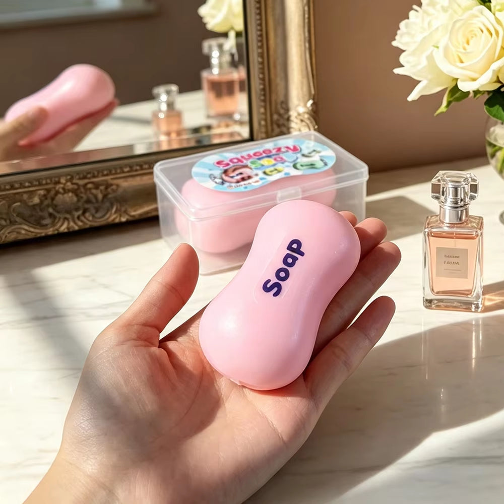 1Pc Simulated Fragile Soap Soft Squeeze for Relieving Daily Tension Stress Relief Slow Rebound Fidget Toy Office Decoration Gift