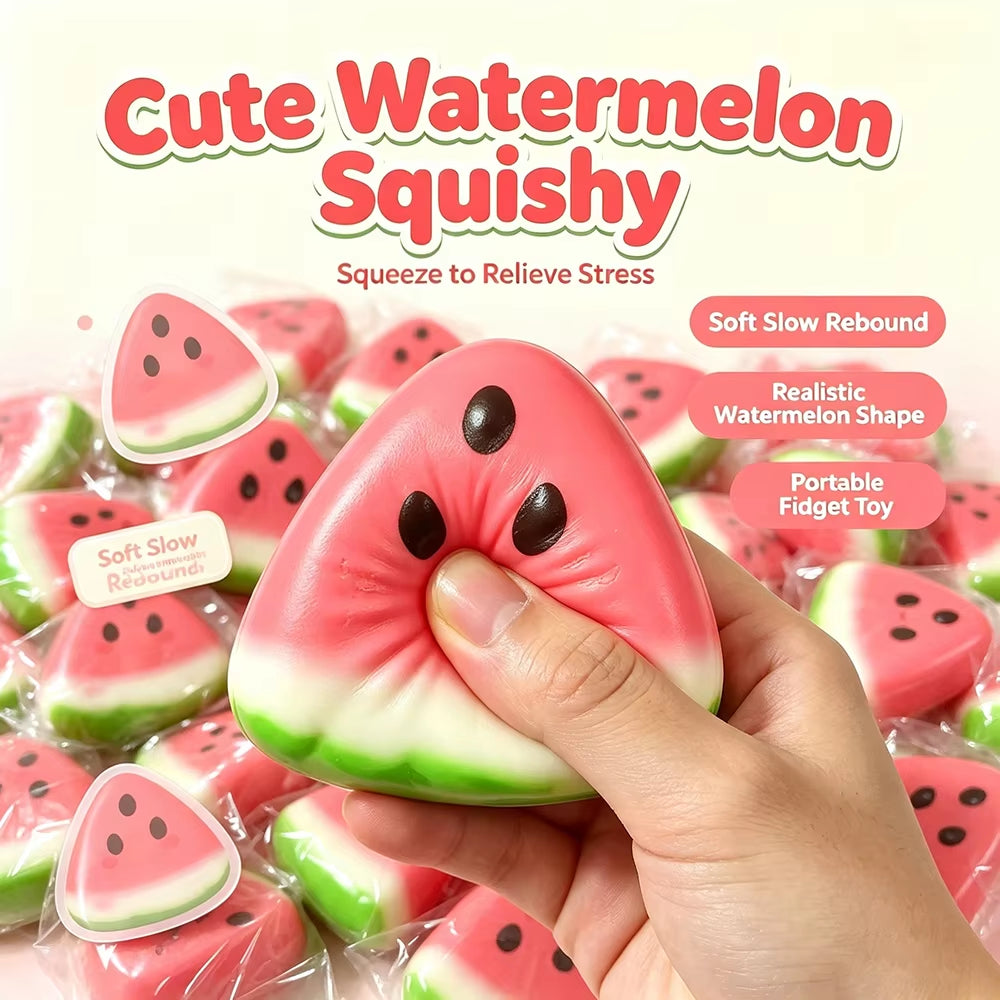 Adorable Slow Rising Watermelon Squishy - Perfect Fidget Toy for Stress Relief and Anxiety! Great Gift Idea!