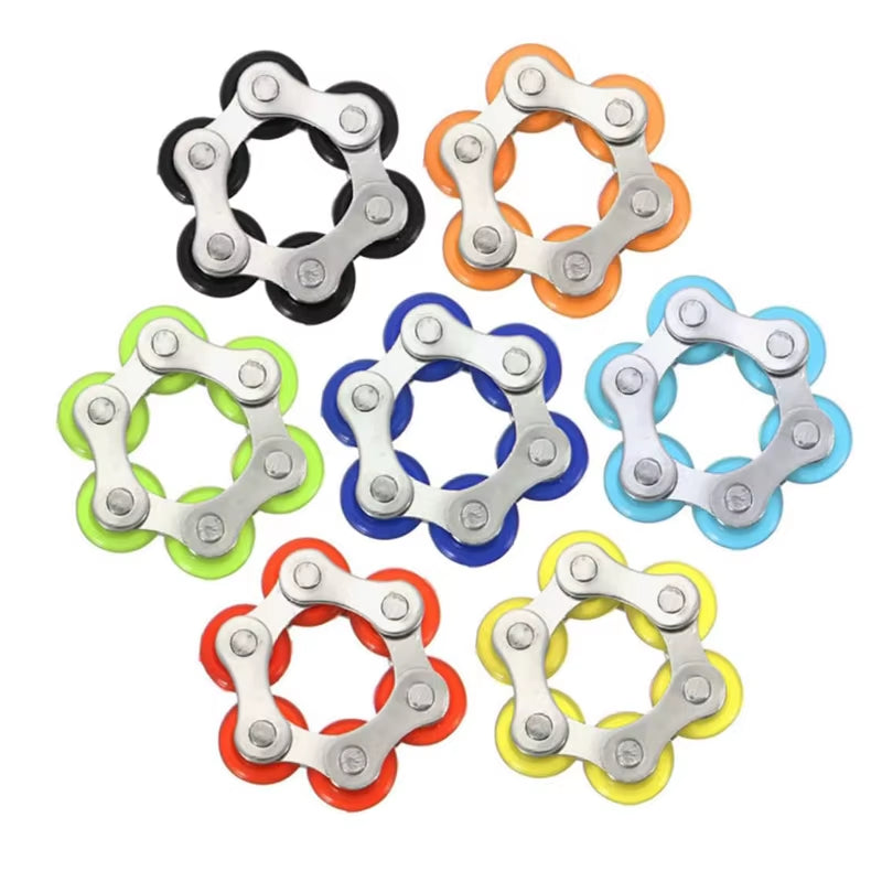 Flippy Bike Roller Chain Fidget Toys anti Anxiety Stress Relief Gadgets ADHD Autism Therapy Juguetes Antiestres Ansiedad