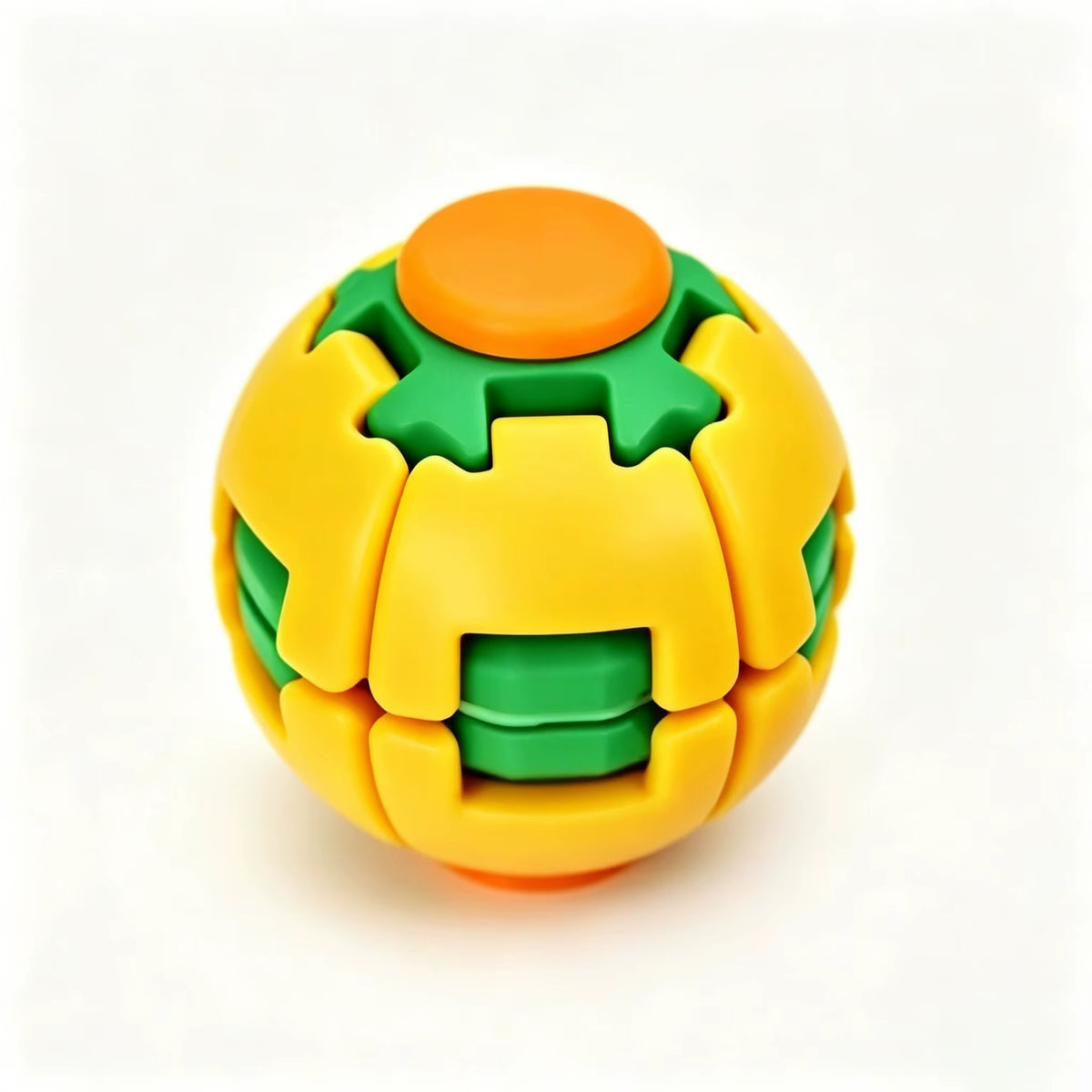 Transforming Stress Relief Fidget Gyro - Spin and Press Sensory Finger Toy for Anxiety Relief