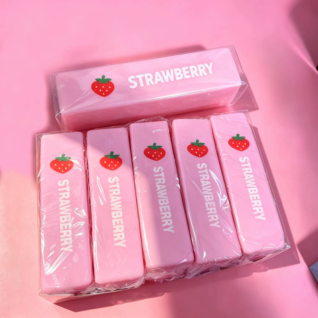 Fragrant Strawberry Cream Stick Squishy Toy Slow Rising PU Pop Fidget Toy Kids Gift Classroom Reward Holiday Office Decor.