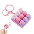 Silent Keyboard Fidget Toy,Fidget Keyboard for Stress Relief Cat'S Paw Keyboard Fidget Clicker,Anti-Anxiety Keyboard Keychains