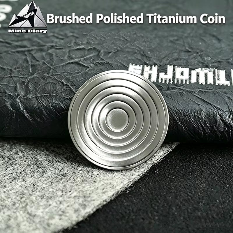 Worry Beads Fidget Toy EDC Titanium Alloy Fidget Coin Stress Relief Haptic Coin ADHD Toy Office Relaxation Toy Idea Gifts