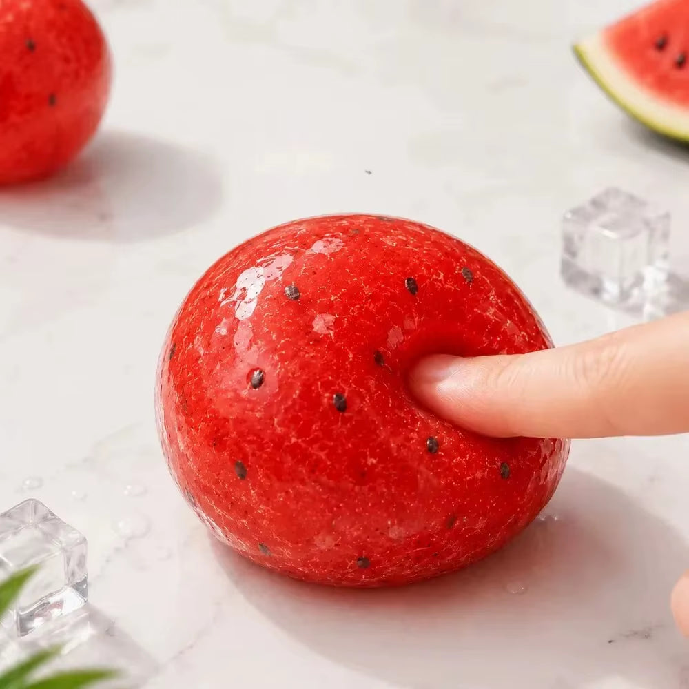 Delightful Handmade Kiwi Slush Squishy Toy - Soft Slow Rebound Stress Reliever & Realistic Fruit Gift for Adults