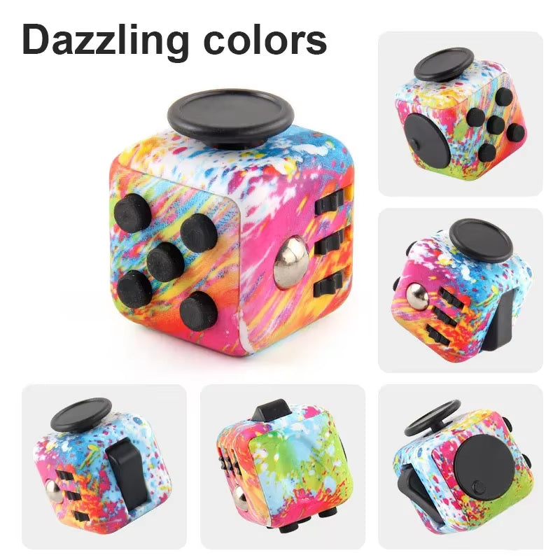 Infinity Stress Relief Cubes - Fidget Decompression Toy for Kids and Adults, Perfect Anti-Anxiety Game