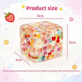 Taba Squishy Stress Balls Cube - Fruit Sensory Fidget Toy Slow Rise Squishy Toys for for ADHD Autism Office Desk Squeeze Gift
