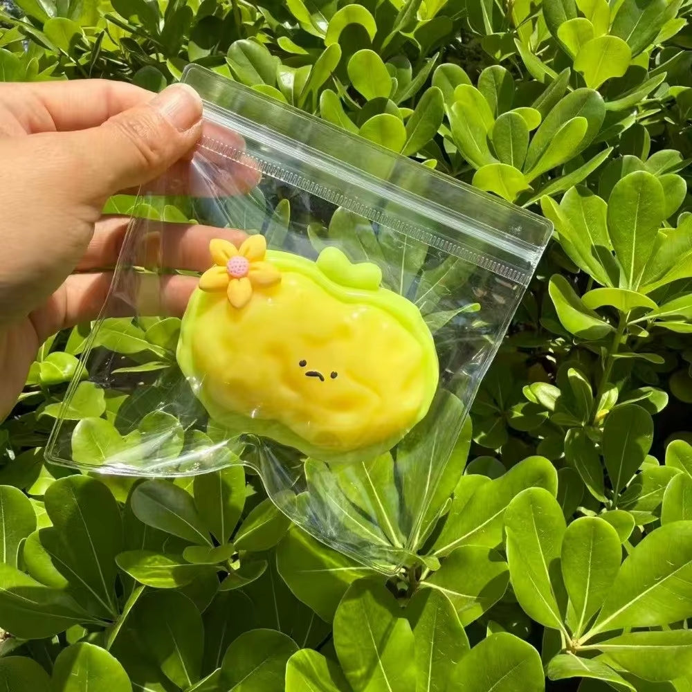 Pink Strawberry Squeeze Toys - Soft Sensory Fidget & Stress Relief Ice Cream Fun