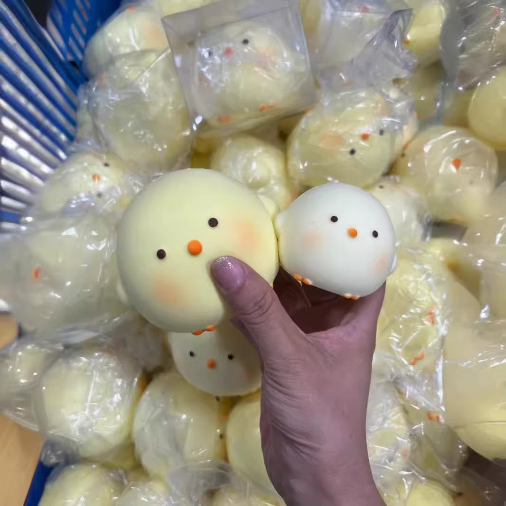 Super Cute Squishy Chick Stress Relief Toy - Slow Rebound Kawaii Mochi Gift for Students