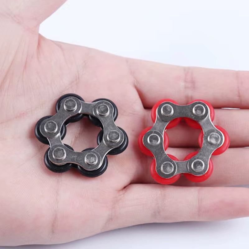 Flippy Bike Roller Chain Fidget Toys anti Anxiety Stress Relief Gadgets ADHD Autism Therapy Juguetes Antiestres Ansiedad