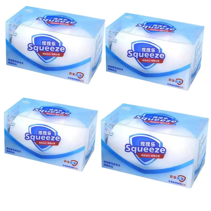 ASMR Crunchy Soap Ball Fidget Stress Relief Toy - Soft Squeeze Decompression Ball for Anxiety Relief