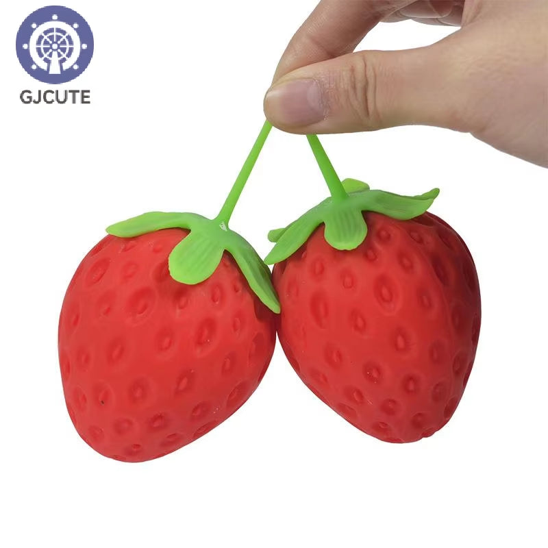 1/3Pcs Strawberry Squishy Slow Rising Antistress Toy Grownups Toys Stress Relief Balls Sensory Toy
